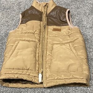 Eddie Bauer Kids Vest in Tan and Brown